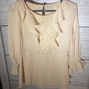 Cream colored blouse